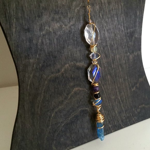 Blue Aura Crystal Wand - Picture 7 of 10